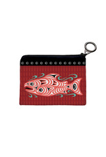 Porte-monnaie – 'Saumon Coho' par Joe Wilson-Sxwaset (CP18)