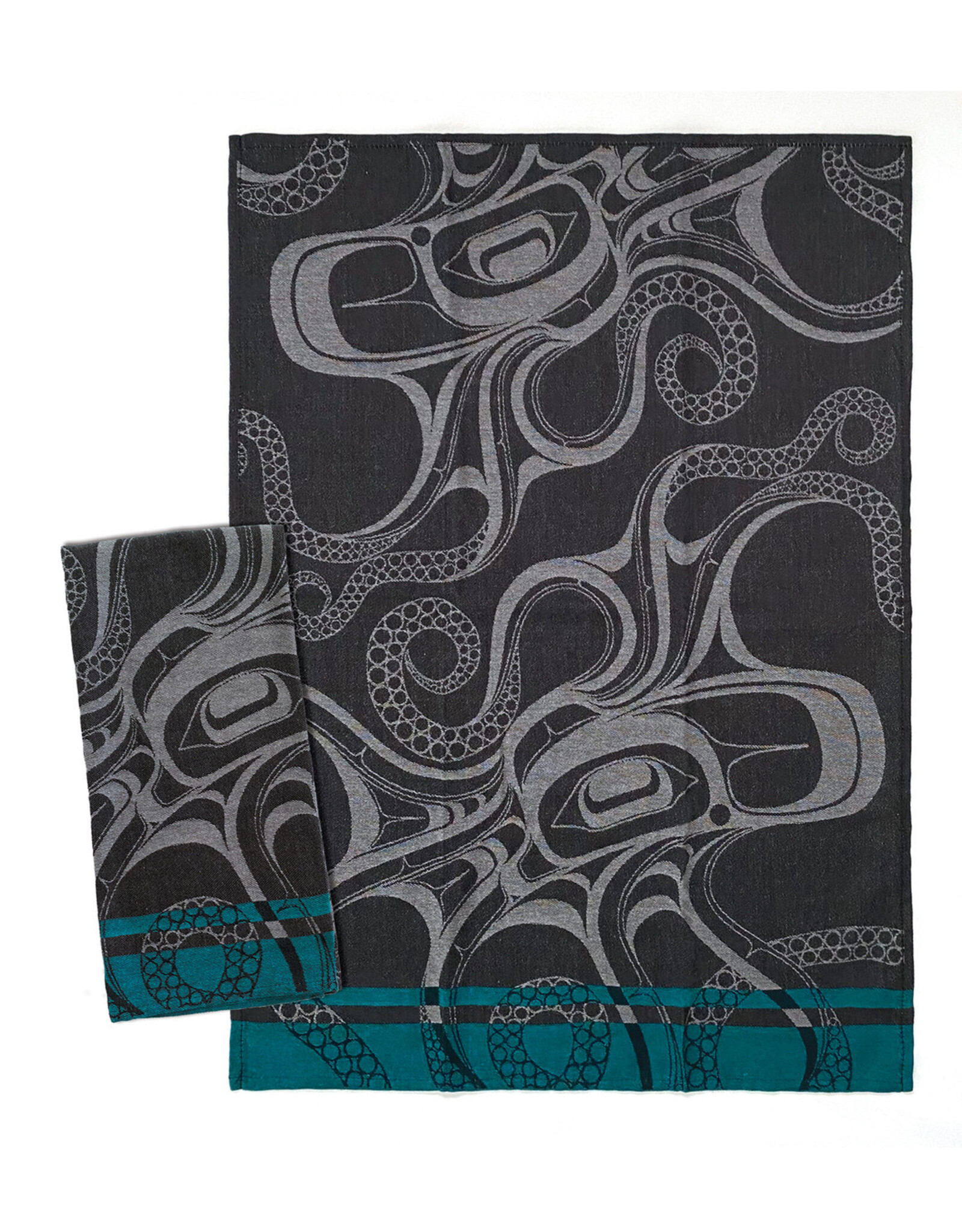 Printed Tea Towel - Octopus (Nuu) by Ernest Swanson (KTSO)
