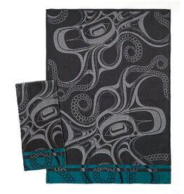 Printed Tea Towel - Octopus (Nuu) by Ernest Swanson
