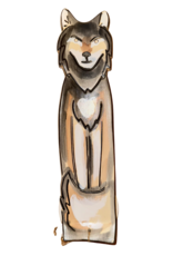 Porte-Encens Peint à la Main - Loup