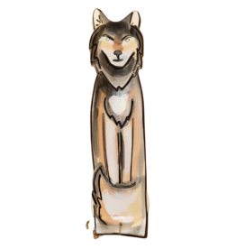 Porte-Encens Peint à la Main - Loup