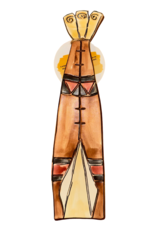 Hand Painted Incense Holder - Tipi