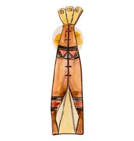 Porte-Encens Peint à la Main - Tipi
