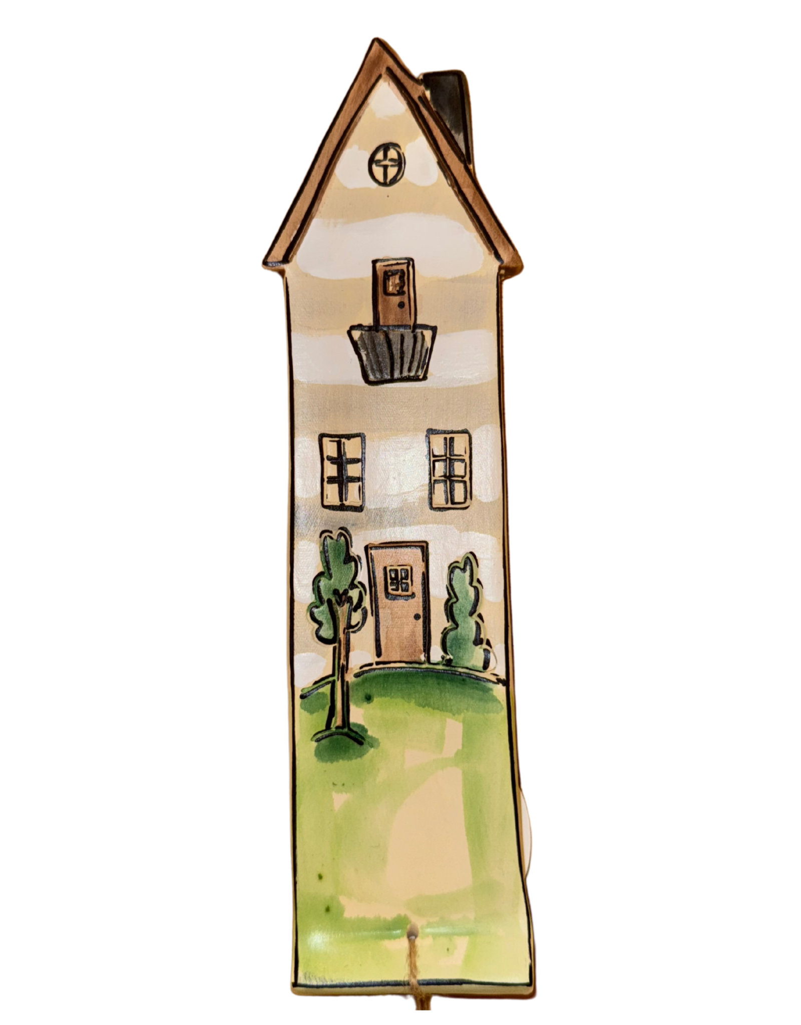 Porte-Encens Peint à la Main - Maison
