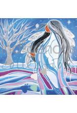 Winter Woman by Jackie Traverse Framed