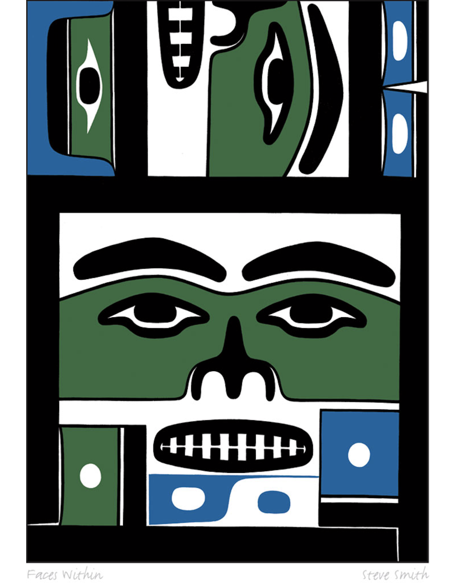 ''Faces Within'' par Steve Smith Encadré
