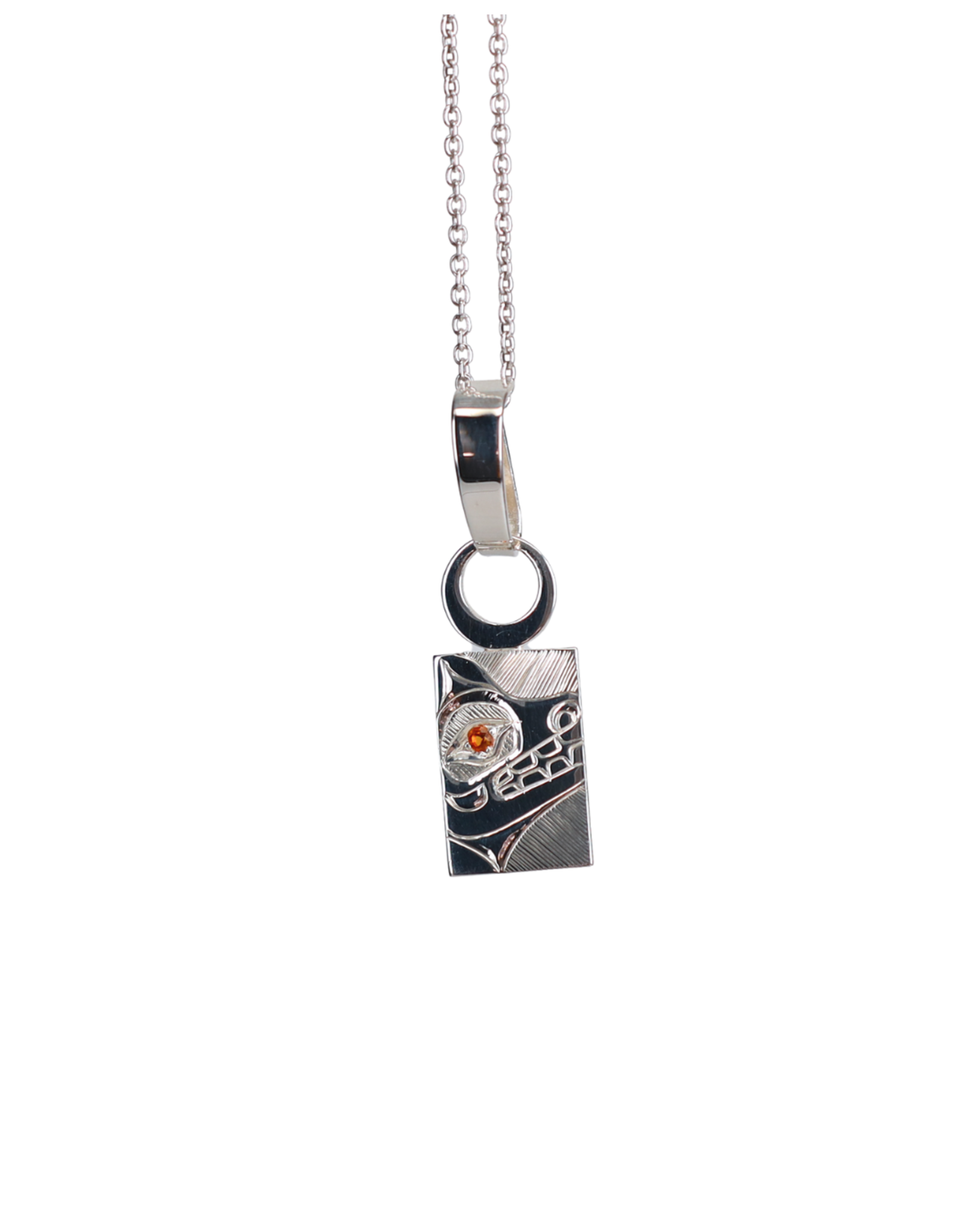 Bear with Citrine Pendant by Hollie Bear - HBN55