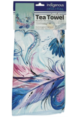 Torchon Imprimé - ''Hummingbird Feathers'' par Carla Joseph  (POD2594TEATOW)