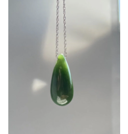 Pendentif Poire Large Jade