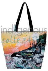 Killer Whale Sunset by Carla Joseph Tote Bag - 20290TOTE