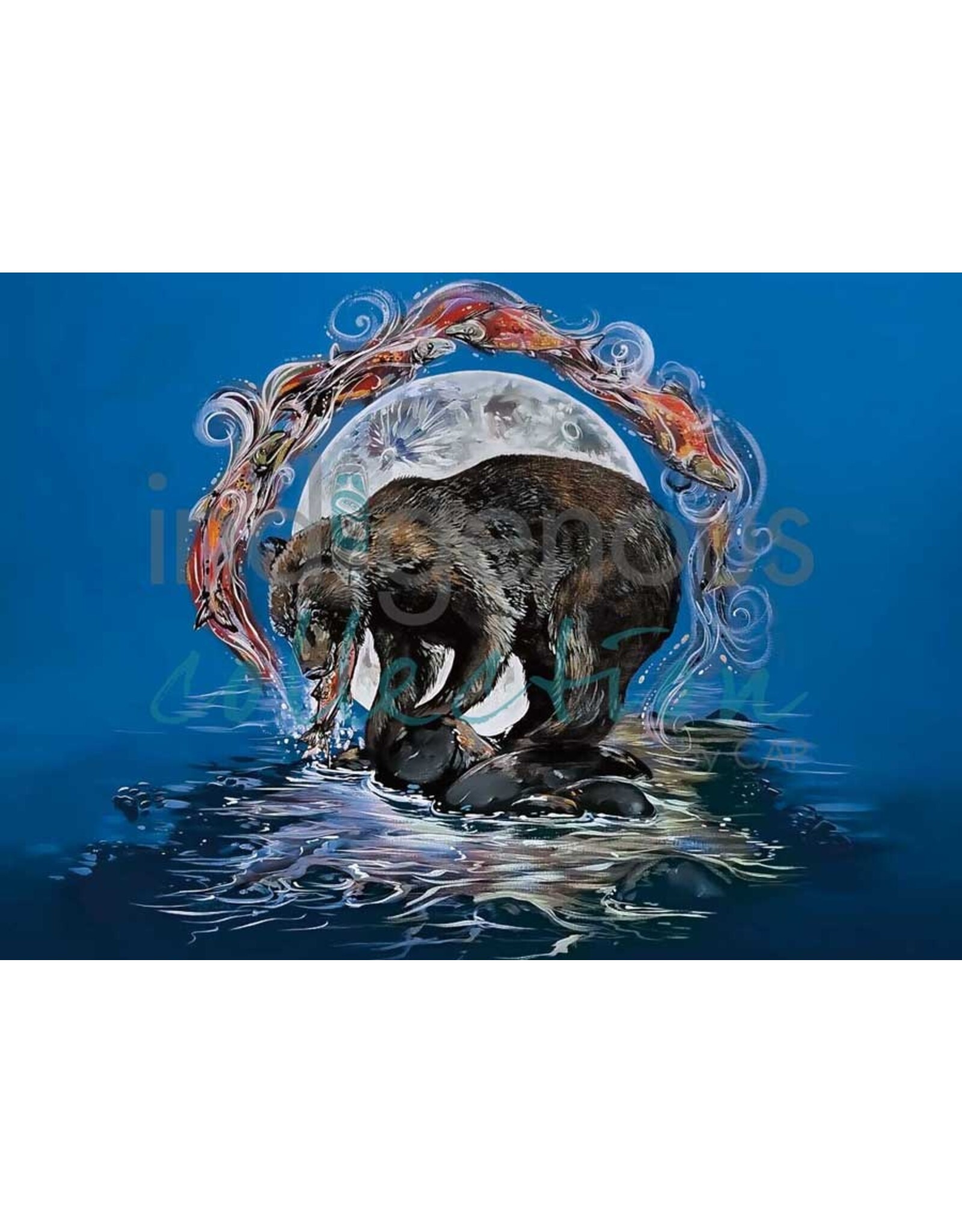 Grizzled Salmon by Carla Joseph Matted