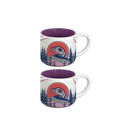 Ceramic Espresso Mugs (The Light Keeper) - sets of 2
