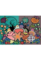 The Berry Bird Harvest II by Donna Langhorne Matted