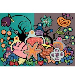 The Berry Bird Harvest II par Donna Langhorne Passe-Partout