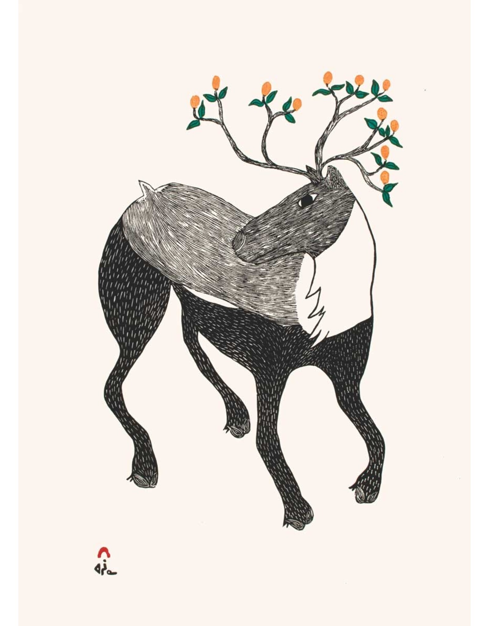 Caribou In Bloom par Ningiukulu Teevee Passe-Partout