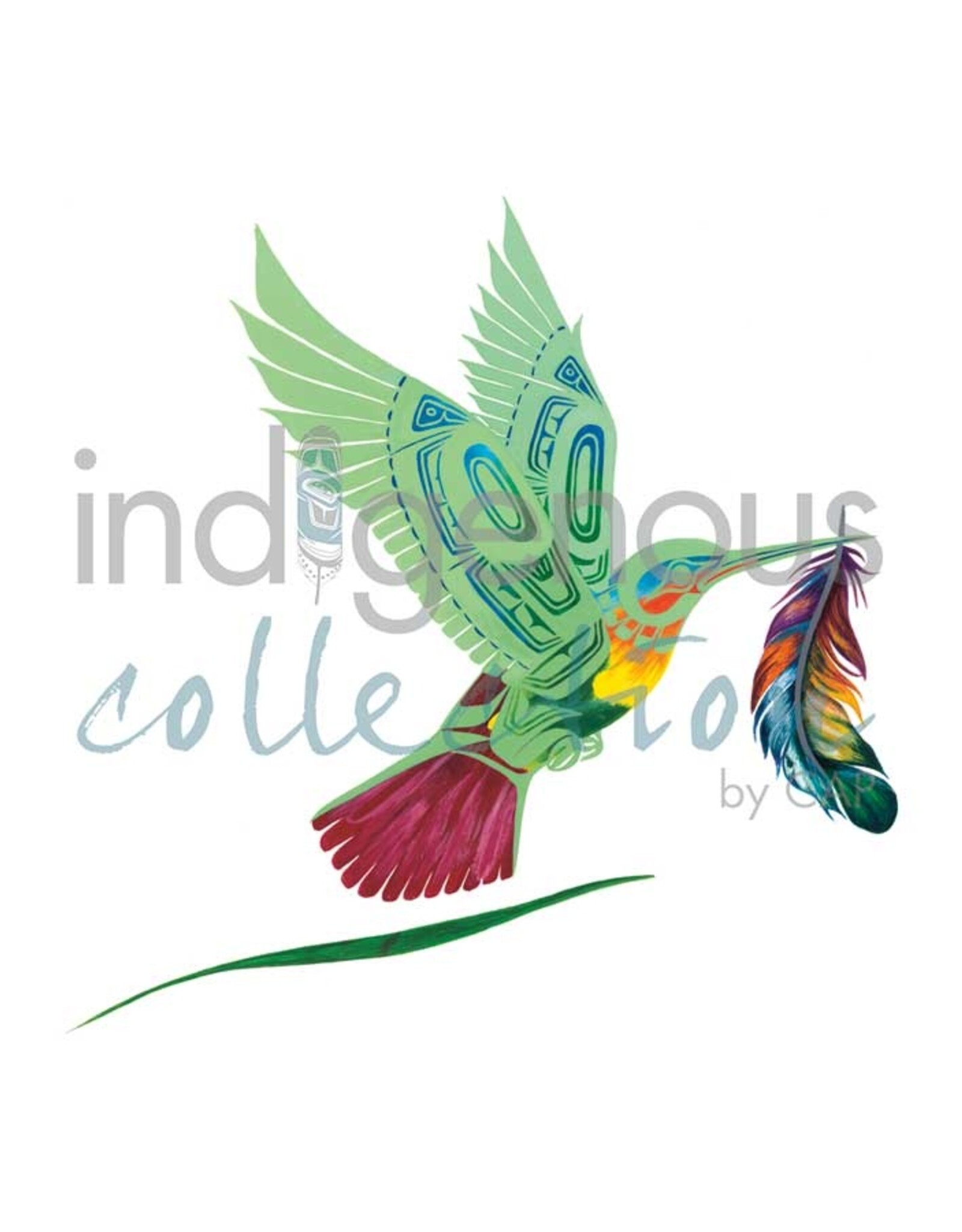 Green Hummingbird par Richard Shorty Passe-Partout