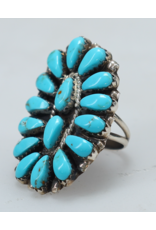 Large Turquoise Navajo Ring size 8 - LTNR5