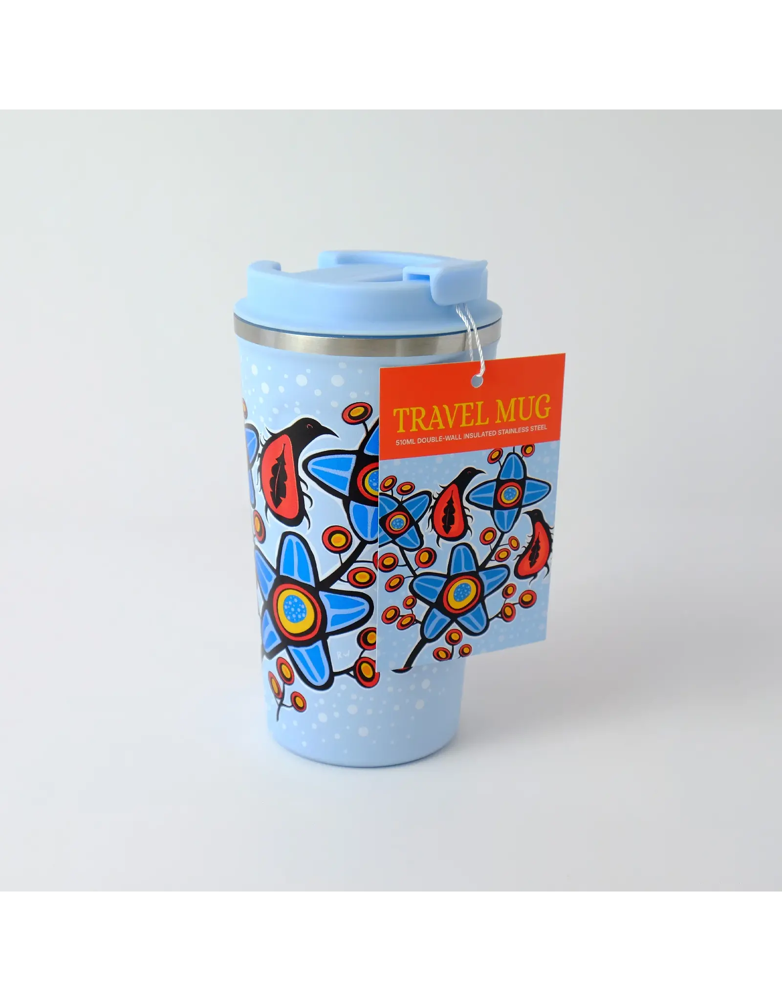 Travel Mug "Woodlandesque Florals" by Ryan Woodruff (TRMU6)
