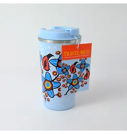 Travel Mug "Woodlandesque Florals" by Ryan Woodruff