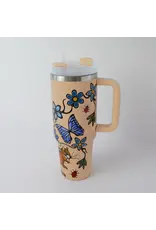 Travel Tumbler with Straw "Little Critters" by Storm Angeconeb (TRTU3)