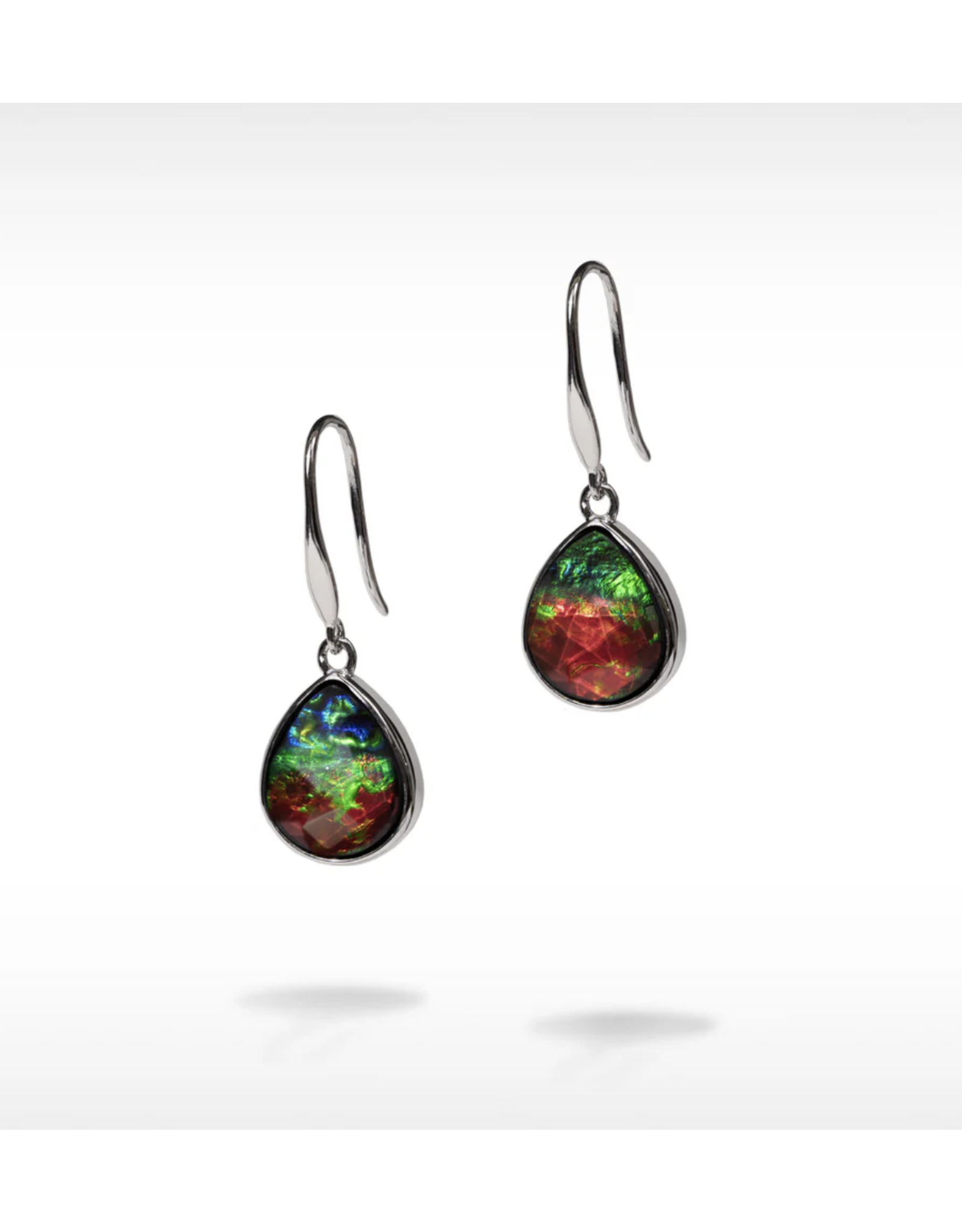 Large Teardrop Silver Earrings - JSDE02673A1