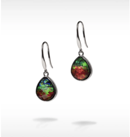 Large Teardrop Silver Earrings