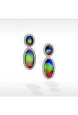 Serene Ammolite Earring Silver - JSDE02625A1