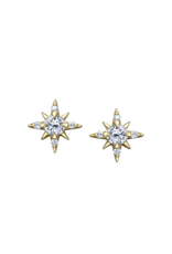 Boucles d'Oreilles Étoile Or Jaune - E4627