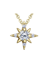 Pendentif Étoile Or Jaune - P4627