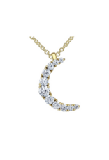 Pendentif Lune Or Jaune - P4635