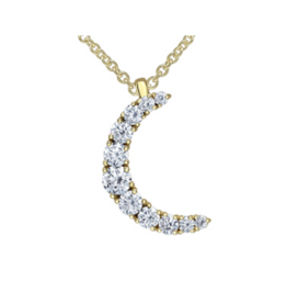 Pendentif Lune Or Jaune