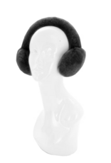 Sheep Shearling Earmuffs Black - EMYU02
