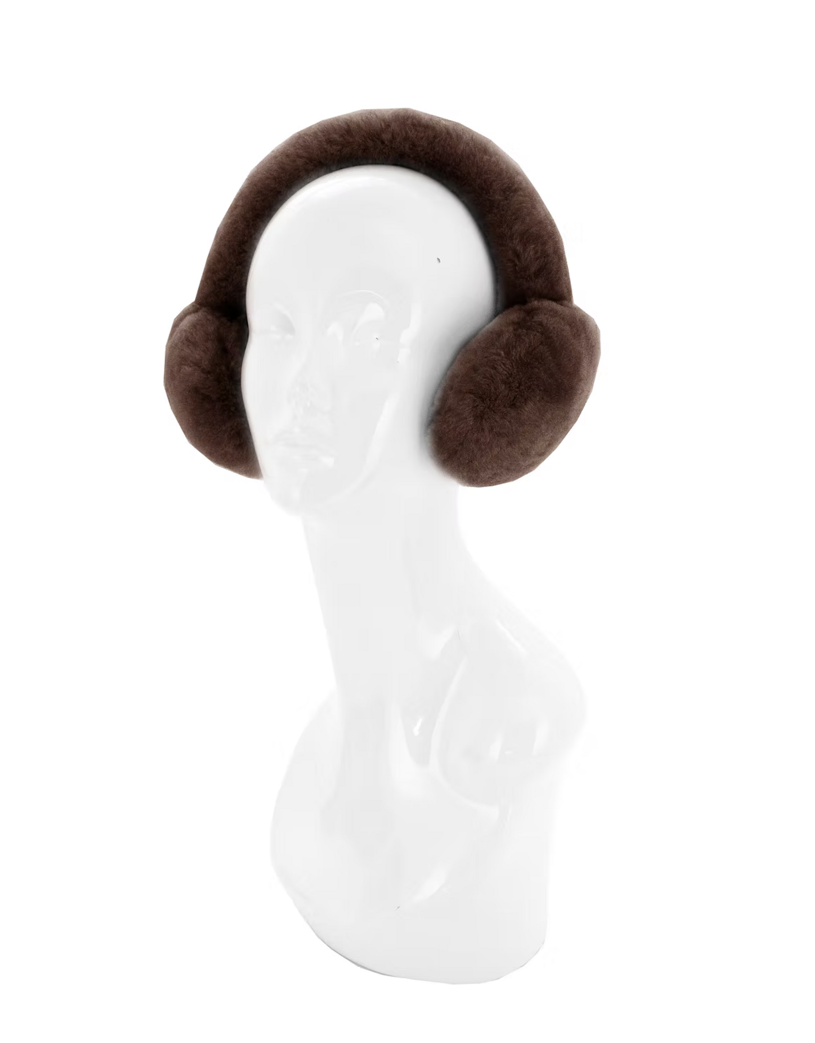 Sheep Shearling Earmuffs Brown - EMYU02