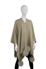 Cape Brillante avec Pompon Renard Or - WRCY06