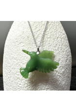 Jade Hummingbird Necklace - 1380