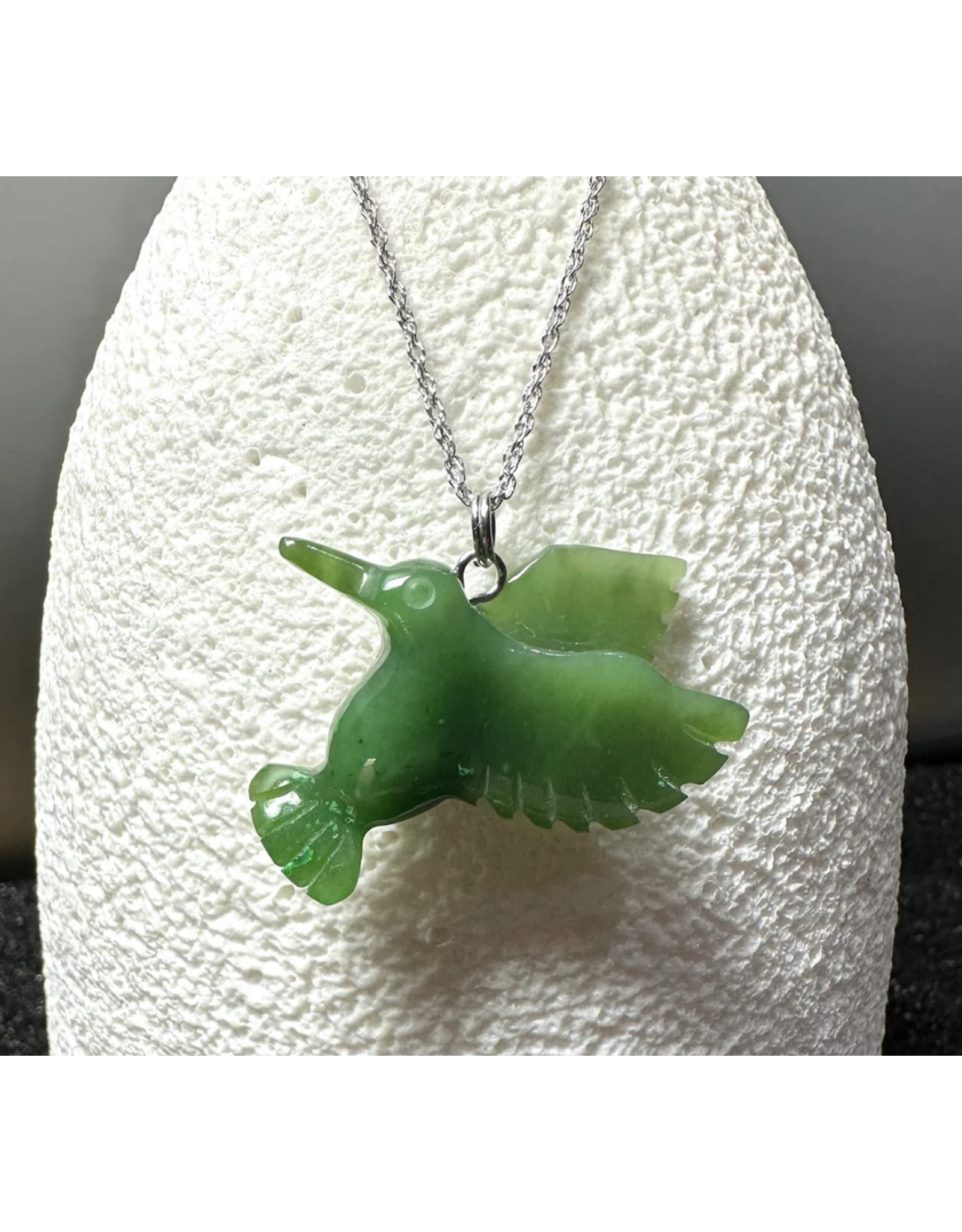 Jade Hummingbird Necklace - 1380