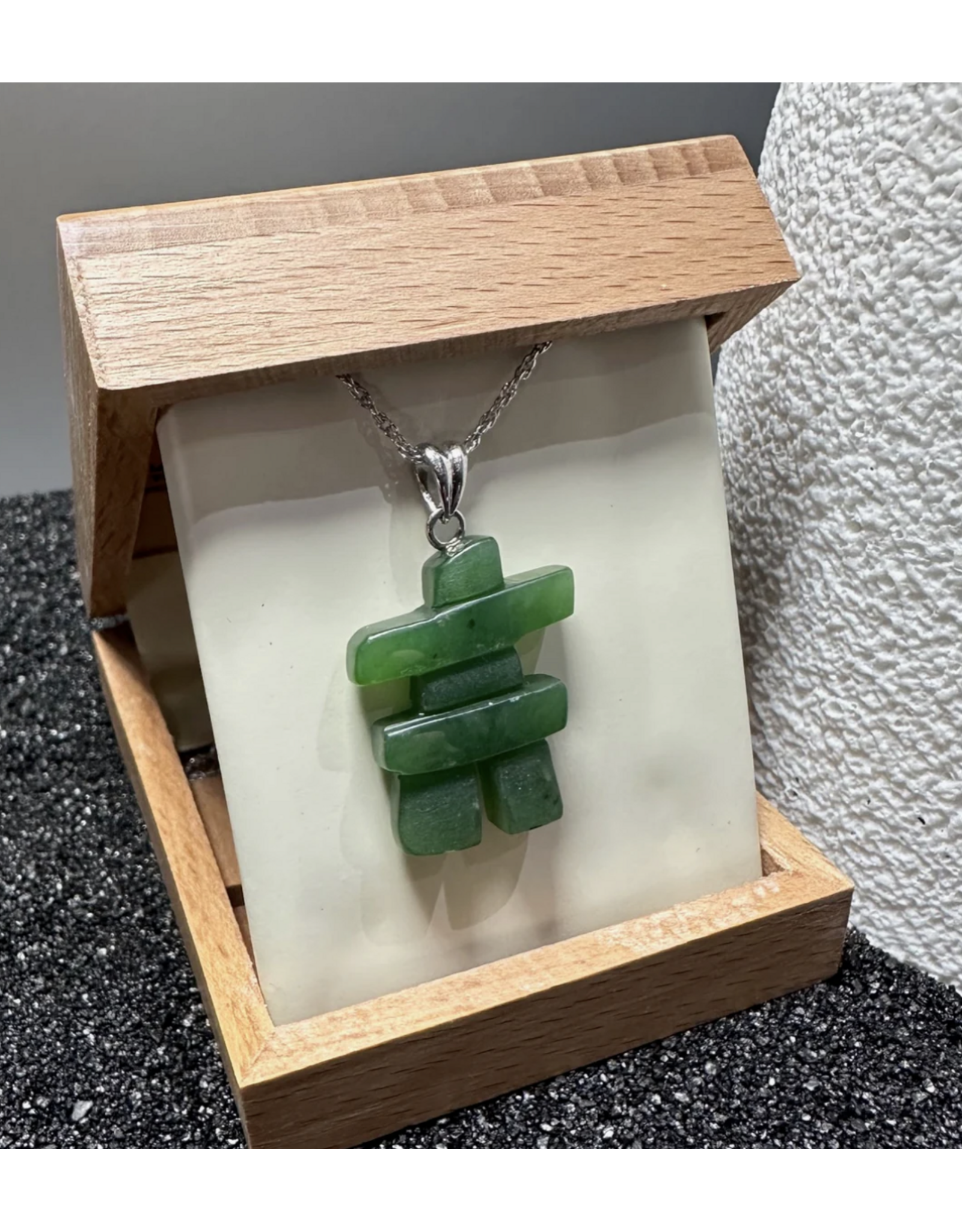 Jade Inukshuk Pendant - 2060