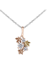 3 Tone Maple Leaf Pendant - P4269TR
