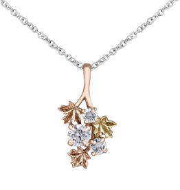3 Tone Maple Leaf Pendant