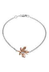 White Gold Maple Leaf Bracelet - BR953W