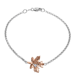 Rose Gold Maple Leaf Bracelet