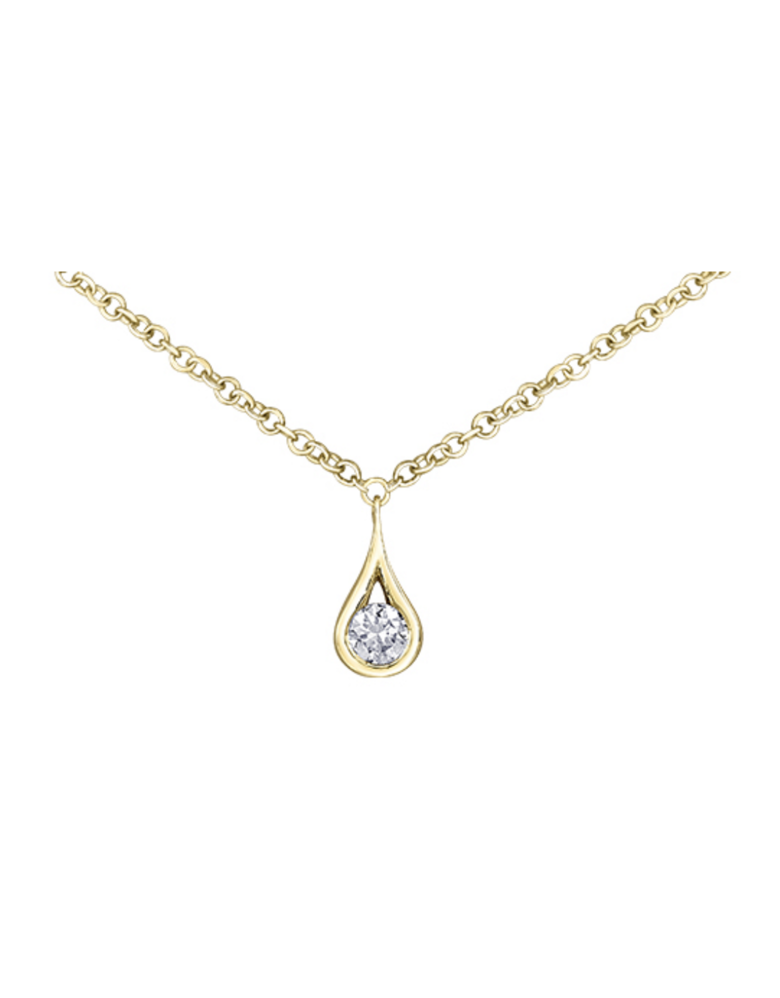 Yellow Gold Eternal Flame Pendant - N275