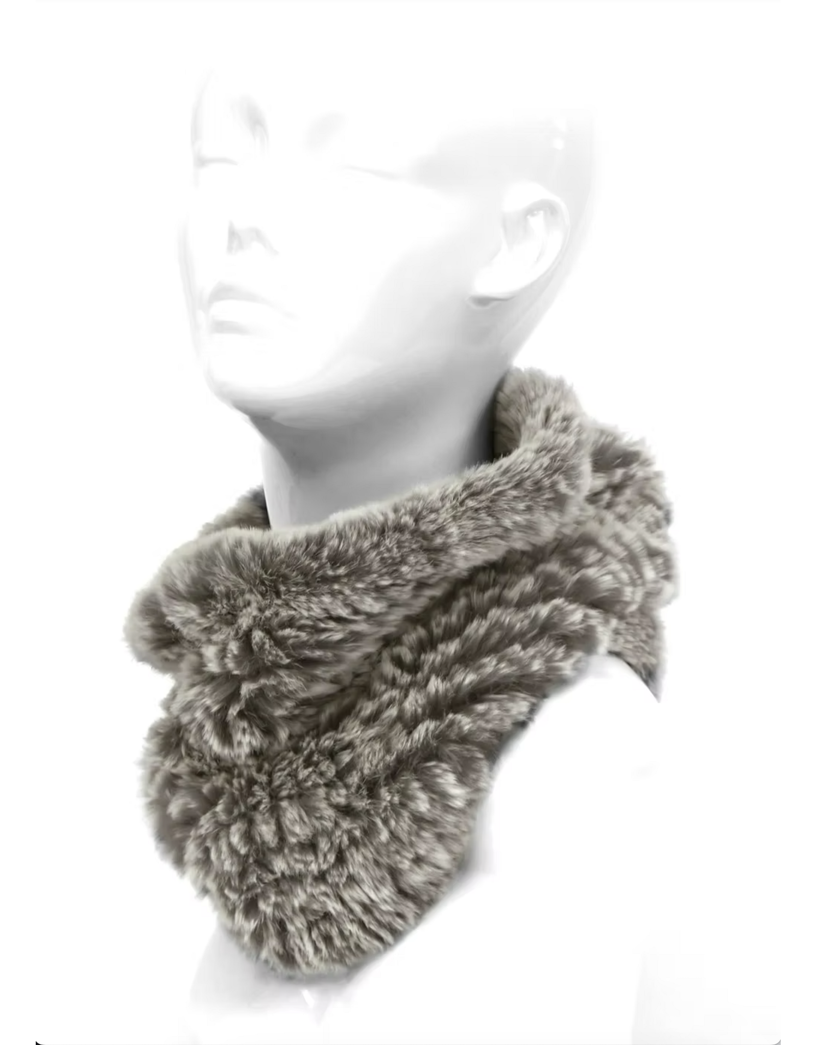 Rabbit Fur Neck Warmer - NWE28X