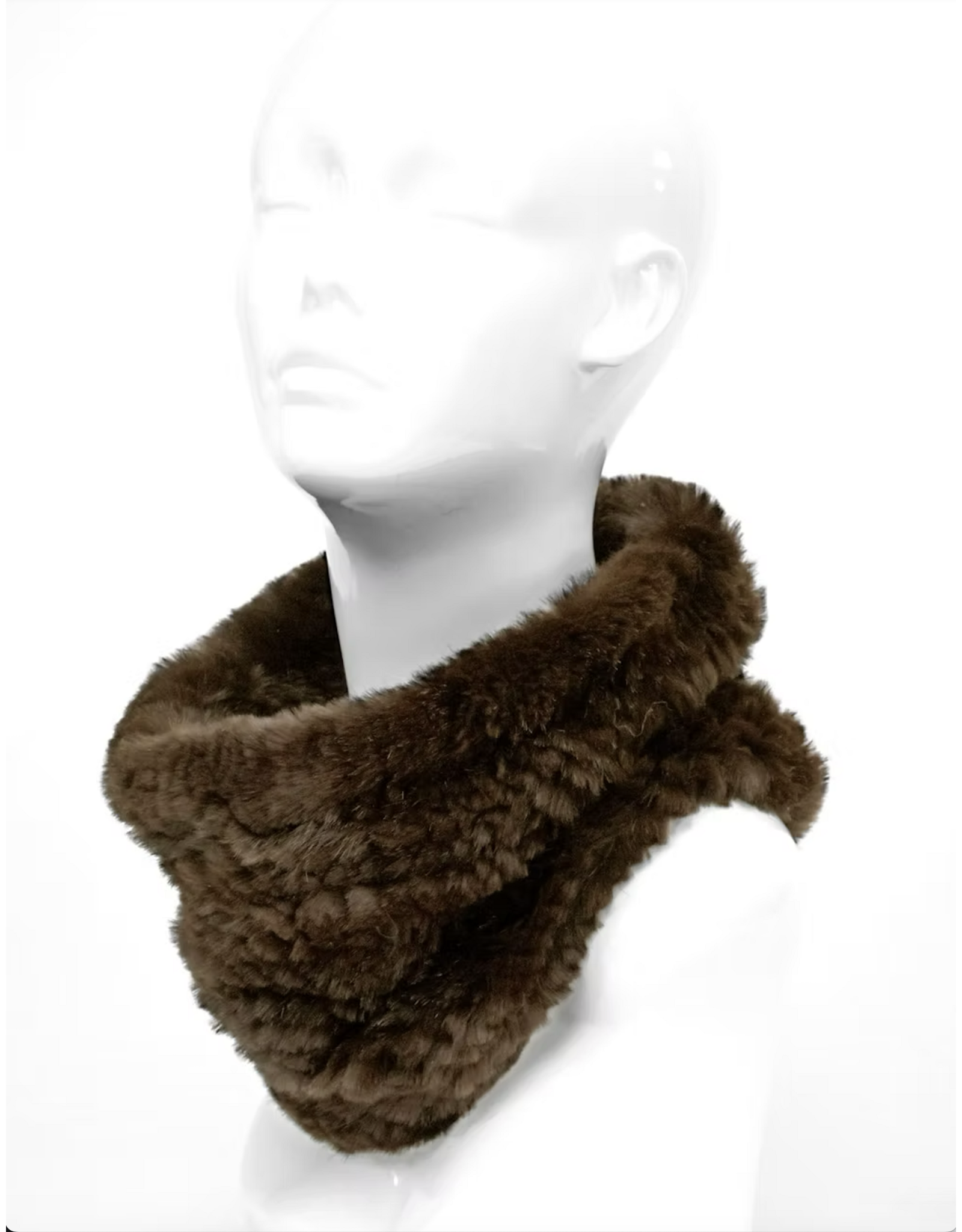 Rabbit Fur Neck Warmer - NWE28X