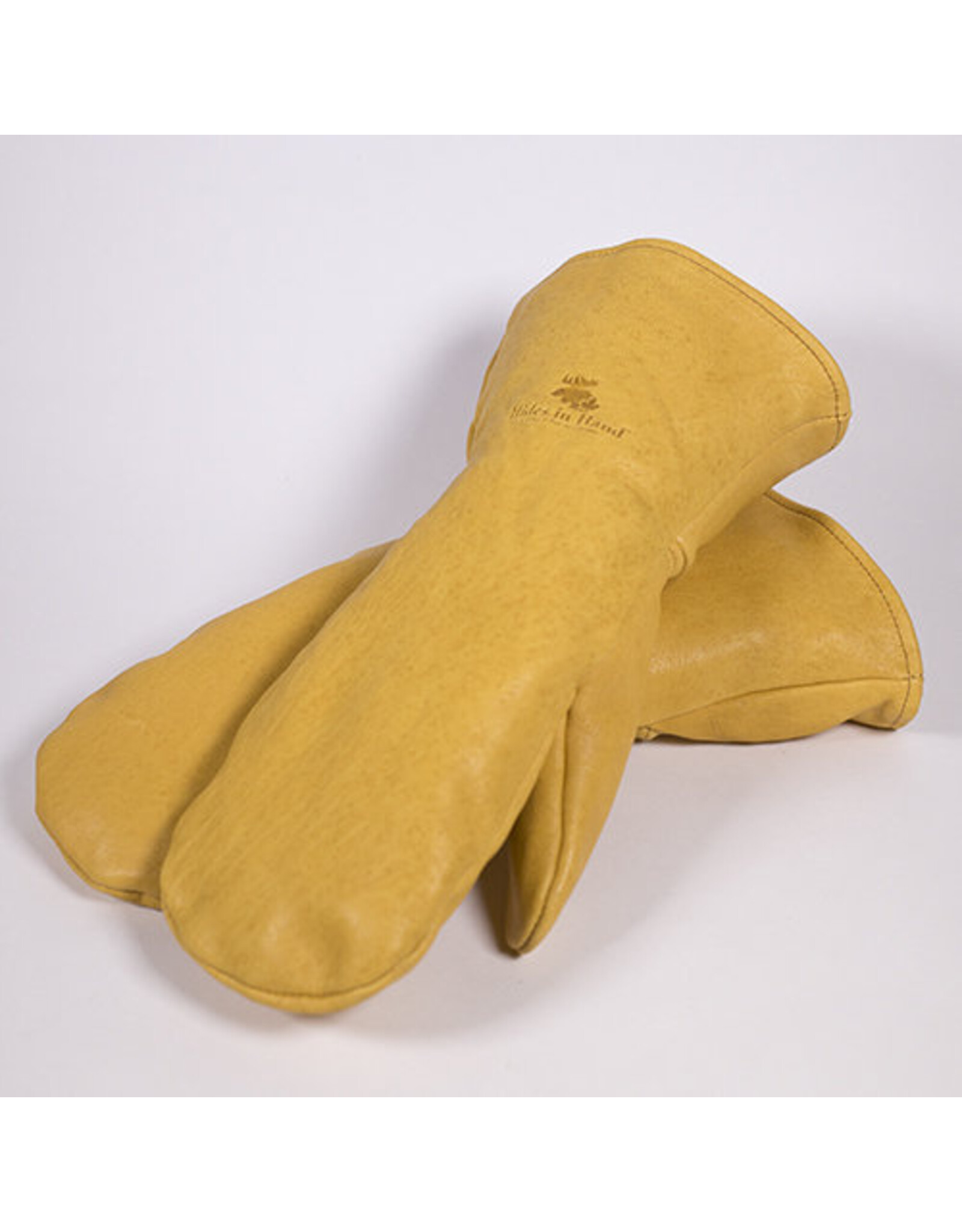 Mitaine Cuir d'Orignal Jaune