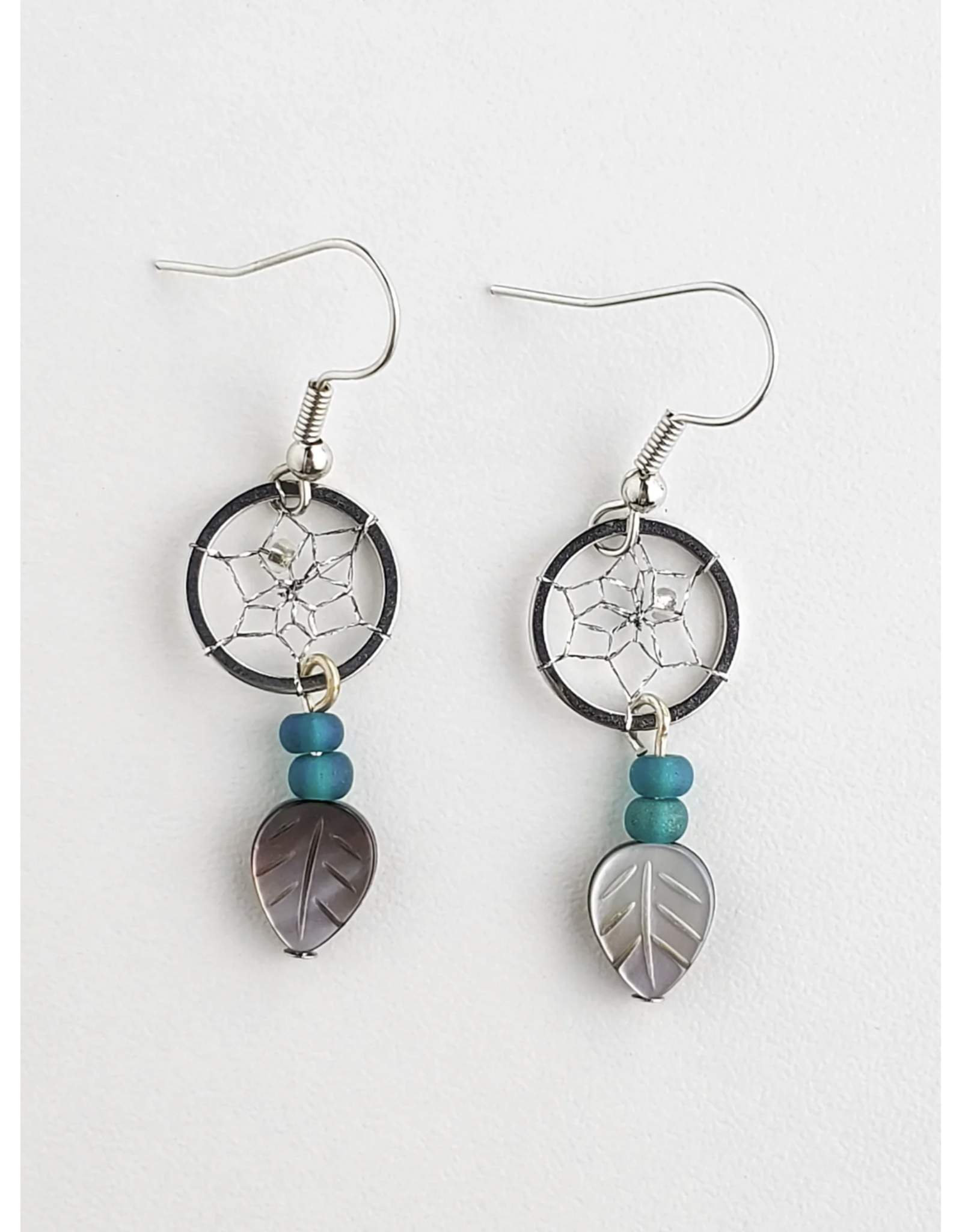 Boucles d'Oreilles Capteur de Rêve Coquillage - DC1430