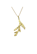 Large Gold Cedar Pendant - HCP3-10