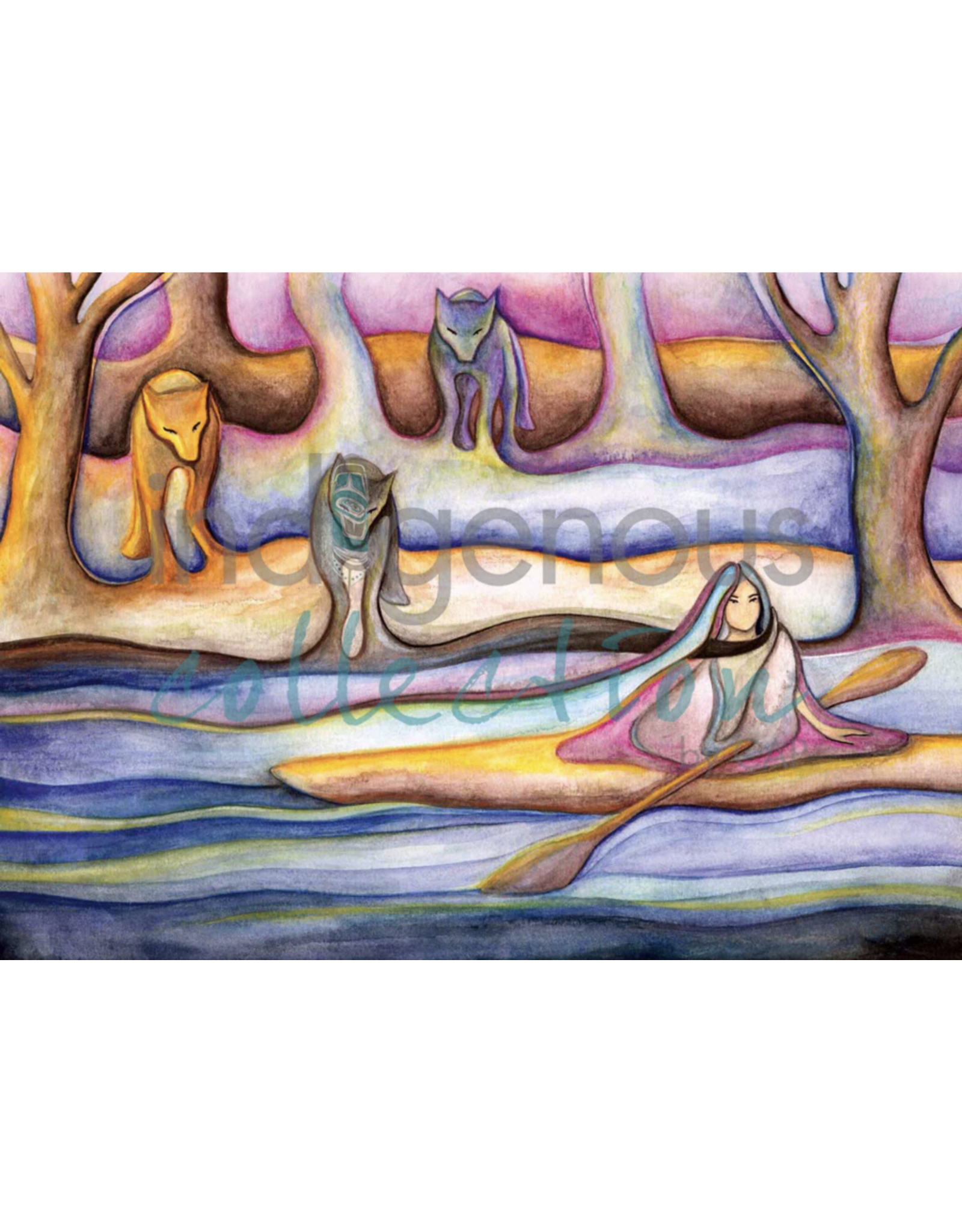 Early Evening Flowing into Fall by Nathalie Coutou Matted