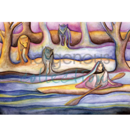 Early Evening Flowing into Fall by Nathalie Coutou Matted