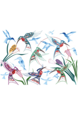Garden of Hummingbirds by Richard Shorty Matted
